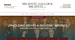 Desktop Screenshot of milavetzlaw.com