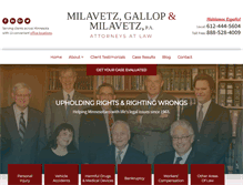 Tablet Screenshot of milavetzlaw.com